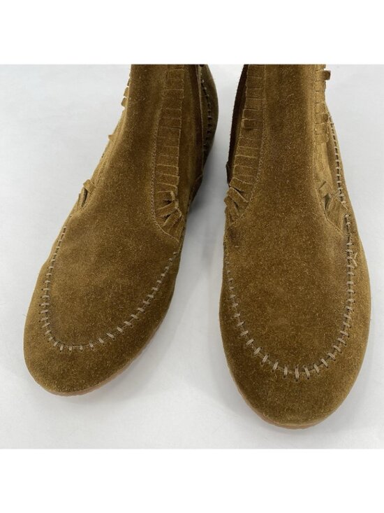 Giuseppe Zanotti Homme Men\'s US 13 IT 46 Tan Brown Suede Leather Moccasin Boots main image 12